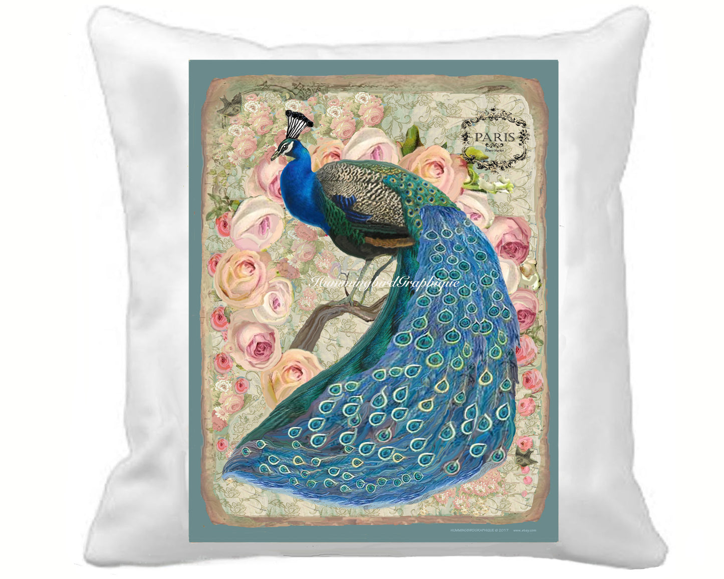 #78 BEAUTIFUL PEACOCK - BEAUTIFUL SHABBY IMAGE