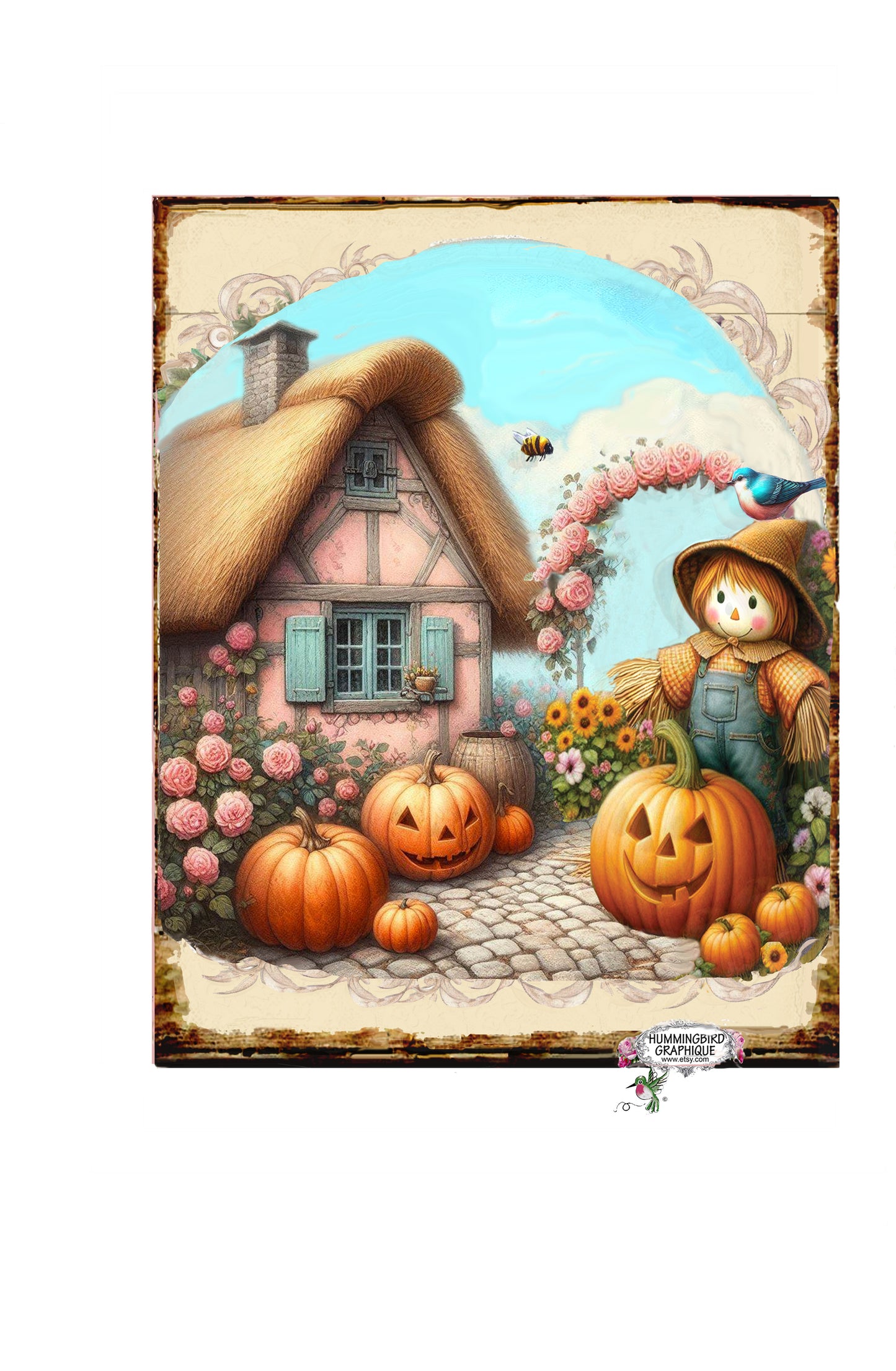 #1267 CHARMANT ÉPOUVANTAIL - Moisson d'automne