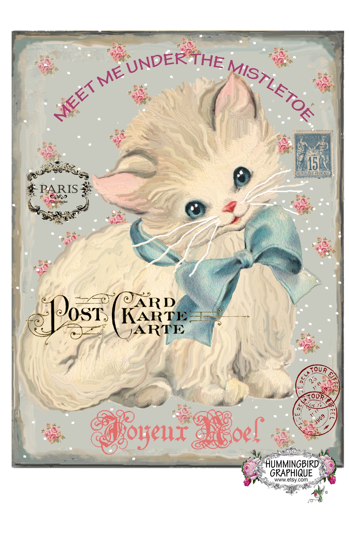 #149 PRECIOSO GATITO NAVIDEÑO - NAVIDAD