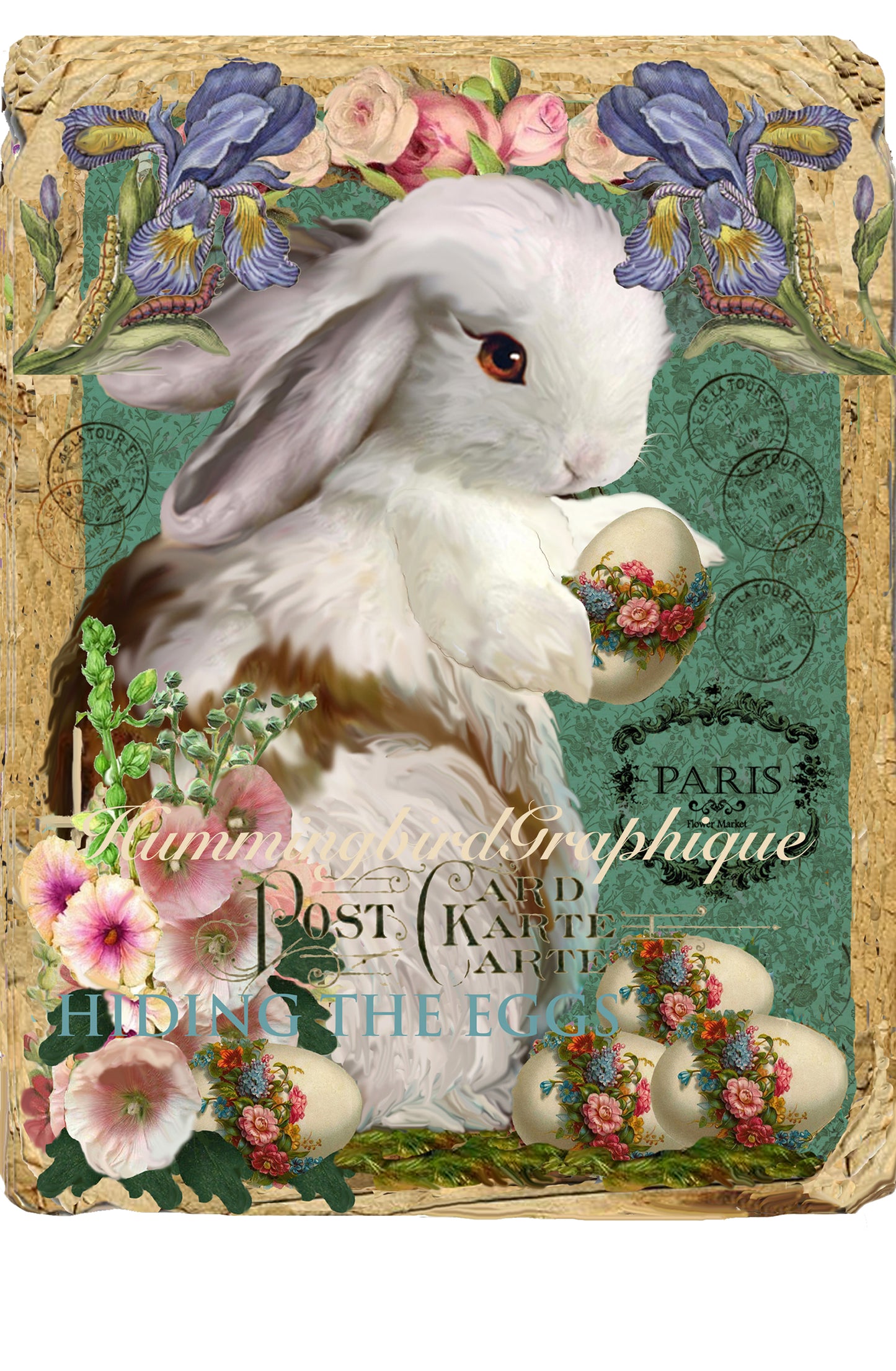 #21 UN MAGNIFIQUE LAPIN CACHE SES OEUFS - Lapins