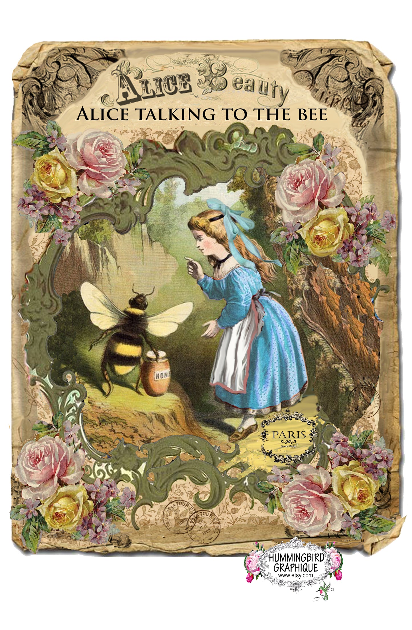 #49 ALICE PARLE À L'ABEILLE - ALICE AU PAYS DES MERVEILLES