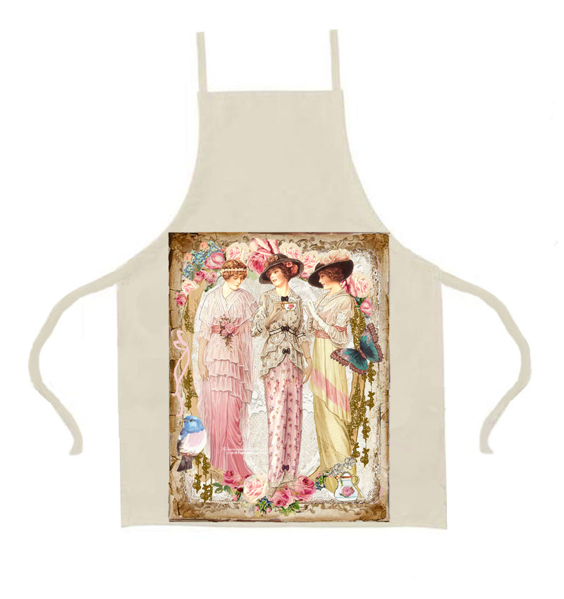 #551 BEAUTIFUL ELEGANT VICTORIAN LADIES TEATIME- BEAUTIFUL SHABBY IMAGE