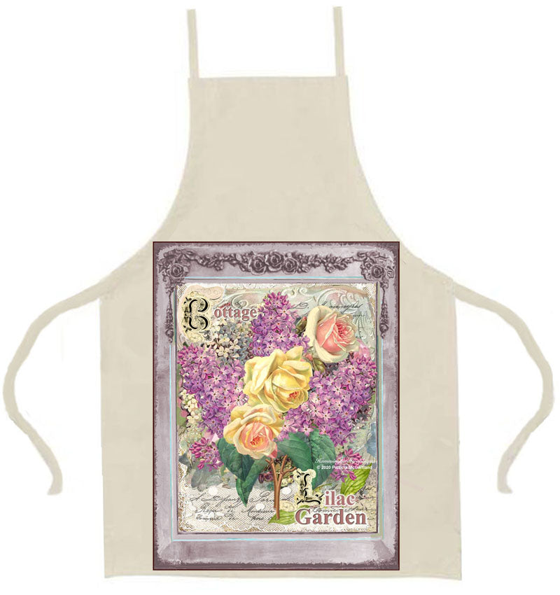 #695 BEAUTIFUL COTTAGE LILAC GARDEN - BEAUTIFUL SHABBY IMAGE