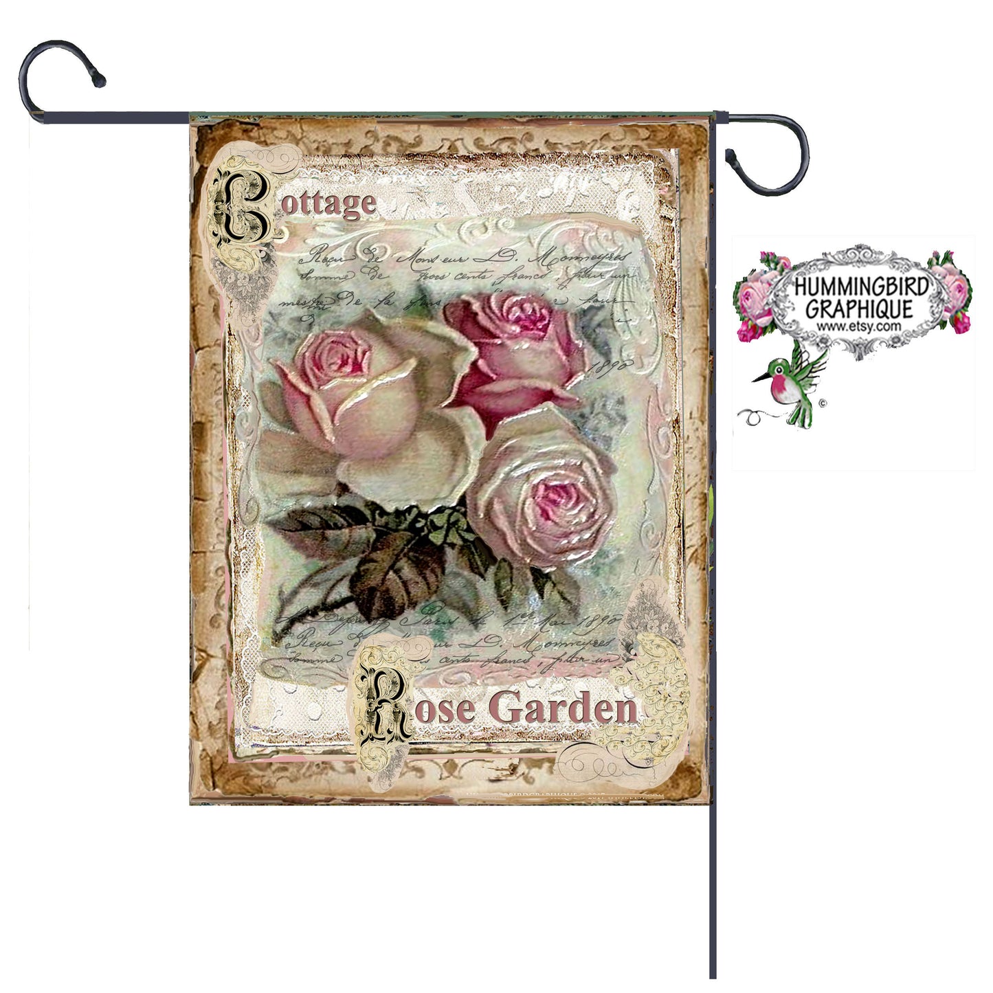 #216 BEAUTIFUL COTTAGE GARDEN - BEAUTIFUL SHABBY IMAGE