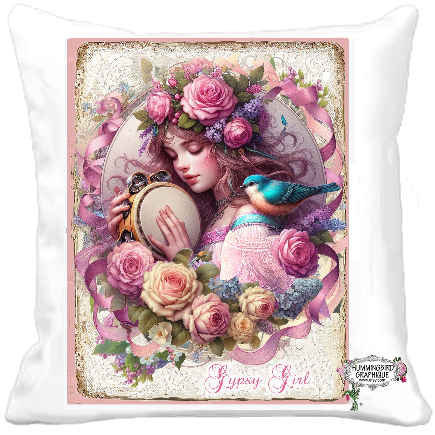 #1266 BEAUTIFUL GYPSY GIRL - Beautiful Shabby Image