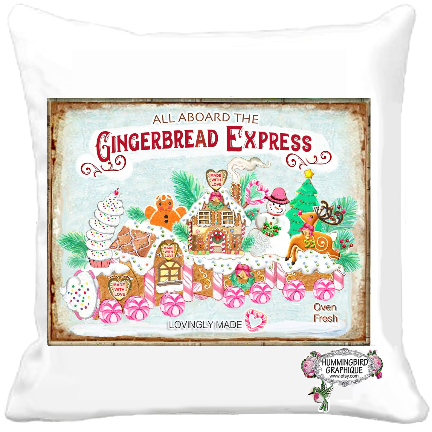 #1149 ALL ABOARD THE GINGERBREAD EXPRESS TRAIN - CHRISTMAS