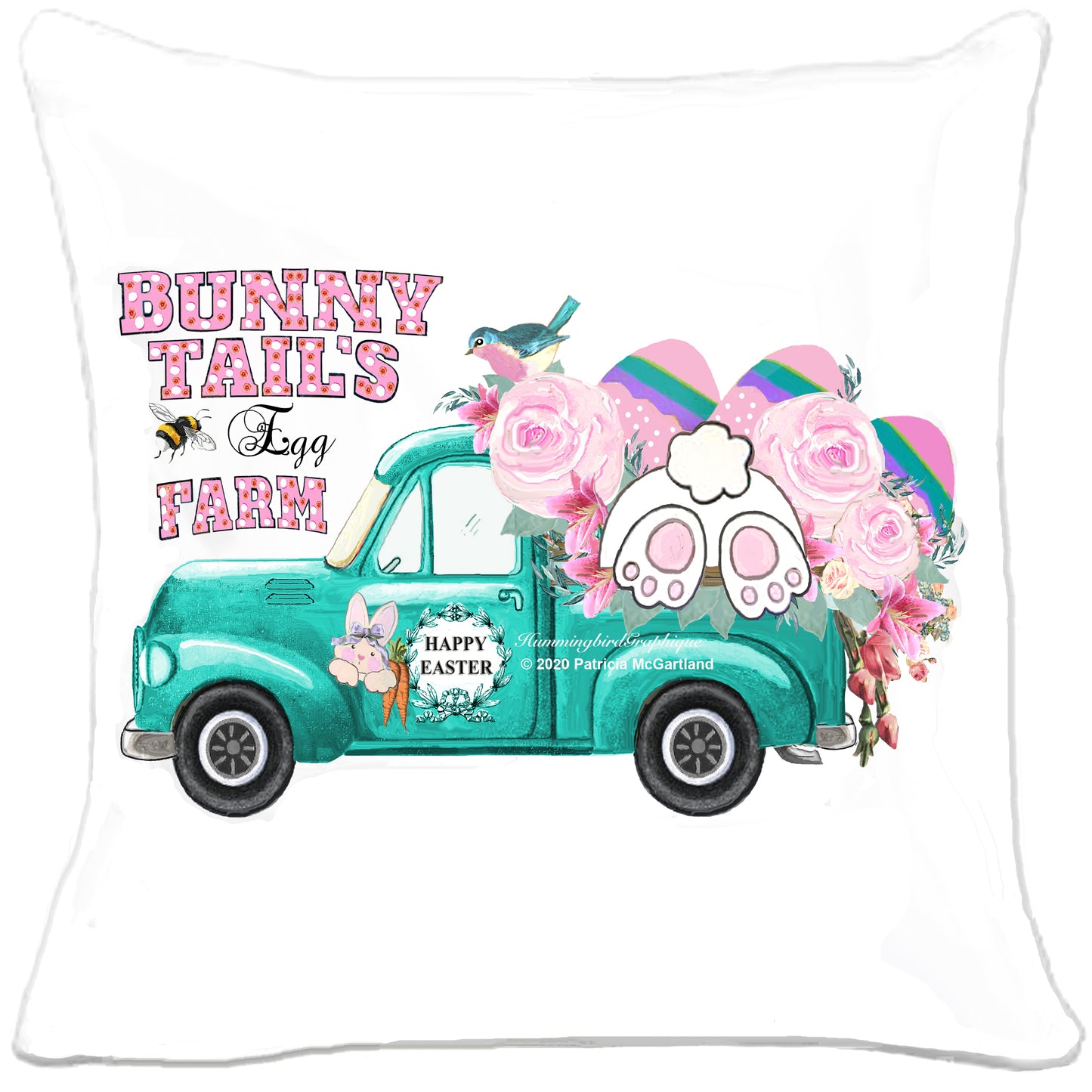 #612 BUNNY TAILS EGG FARM JOYEUSES PÂQUES - LAPINS