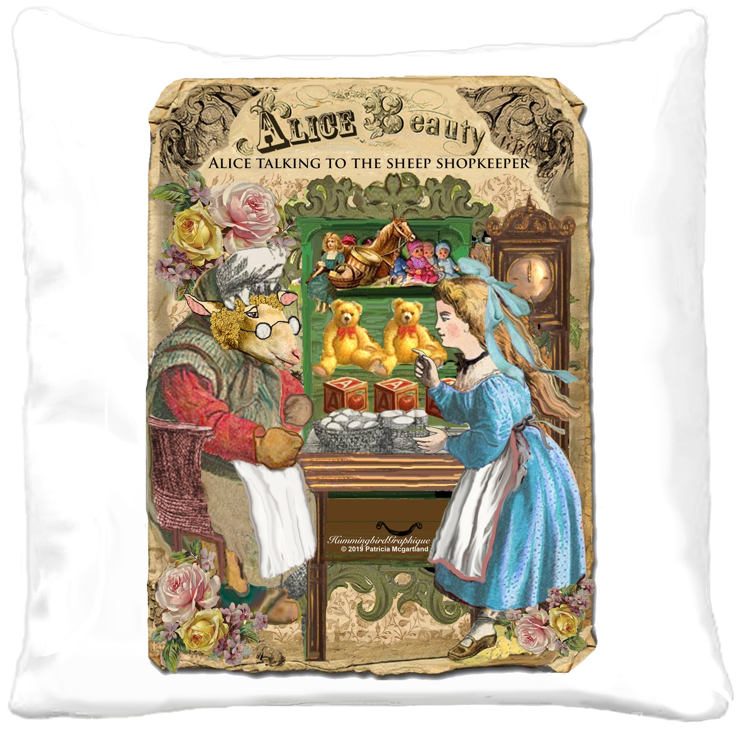 #503 ALICE IN WONDERLAND TALKING TO THE SHEEP SHOPKEEPER- ALICE IN WONDERLAND