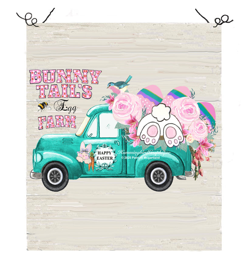 #612 BUNNY TAILS EGG FARM JOYEUSES PÂQUES - LAPINS