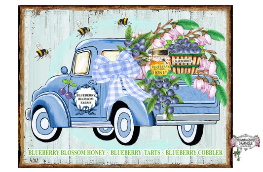 #1017 COUNTRY BLUEBERRY BLOSSOM HONEY TRUCK  - COUNTRY IMAGE