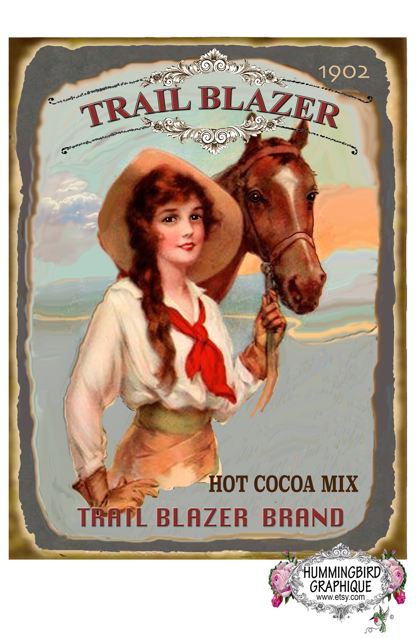 #237 WILDWEST TRAIL BLAZER COWGIRL AVEC SON CHEVAL - COWGIRL