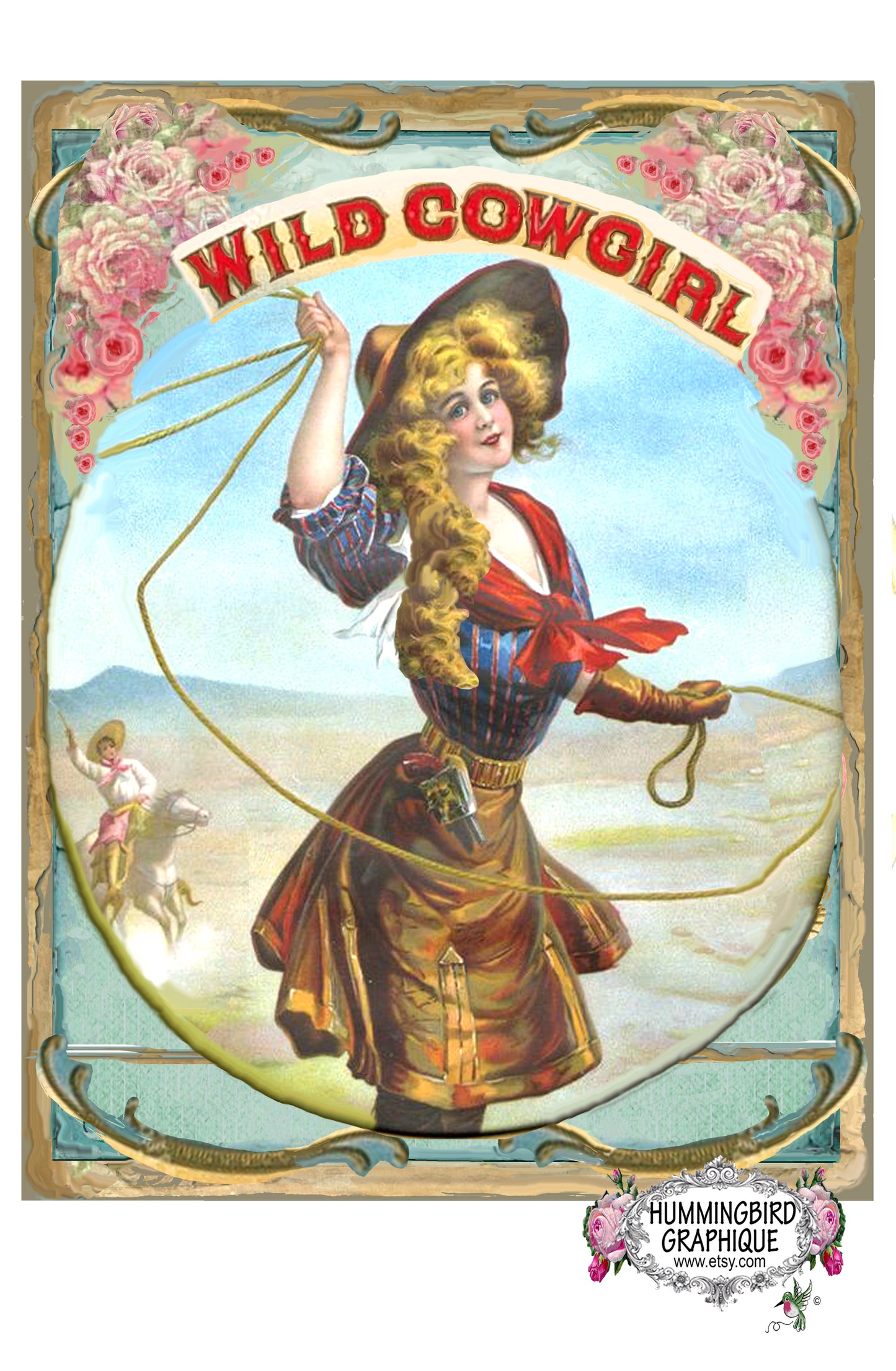 #327 WILD WEST COWGIRL LASSO QUEEN - COWGIRLS