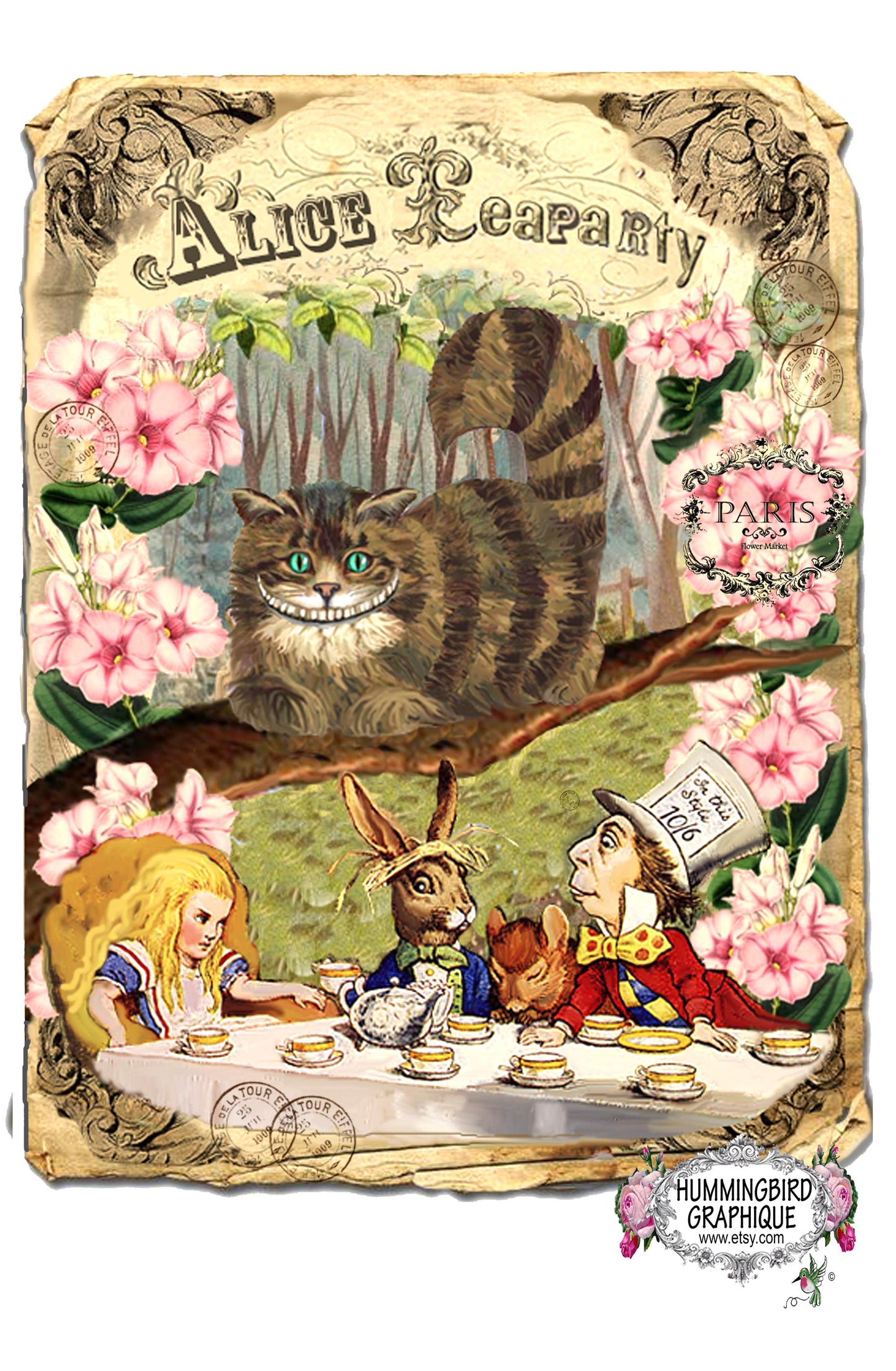 #40 LOVELY ALICE TEA PARTY- Alice and Wonderland