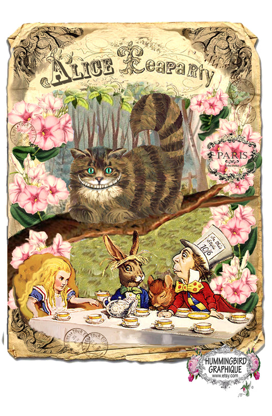 #40 LOVELY ALICE TEA PARTY- Alice and Wonderland