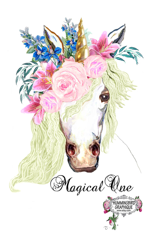 #463 BEAUTIFUL MAGICAL ONE UNICORN - ANIMALS