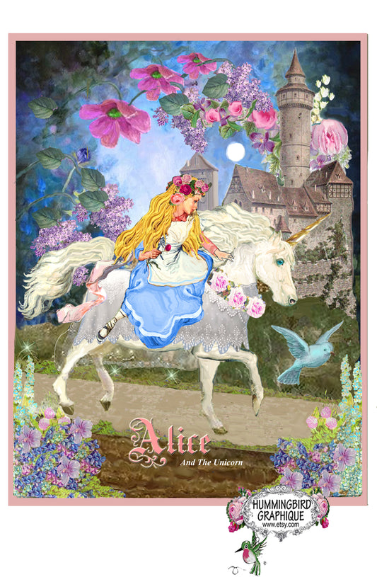 #570 ALICE IN WONDERLAND AND THE WHITE UNICORN - ALICE IN WONDERLAND