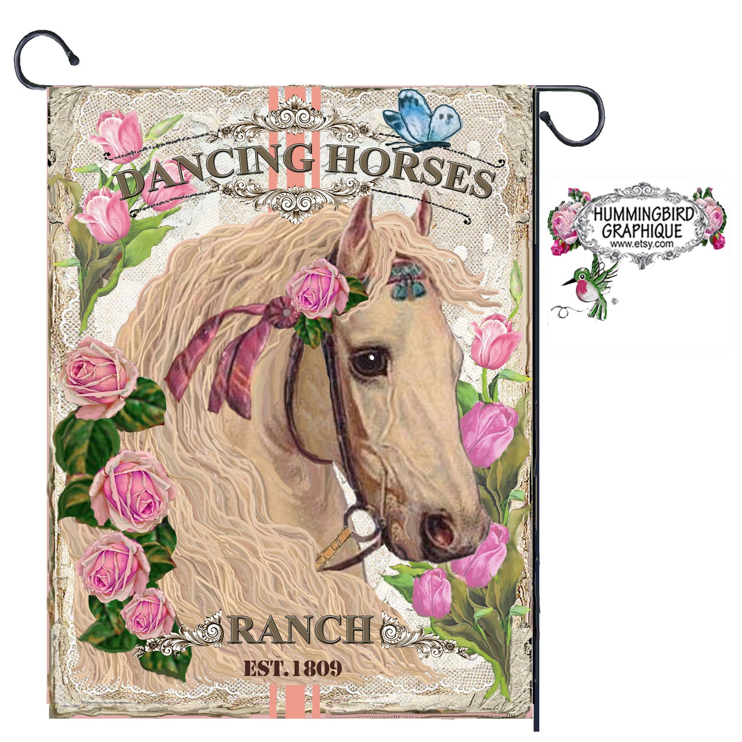 #200 DANCING HORSES BEAUTIFUL HORSE SIGN - ANIMALS