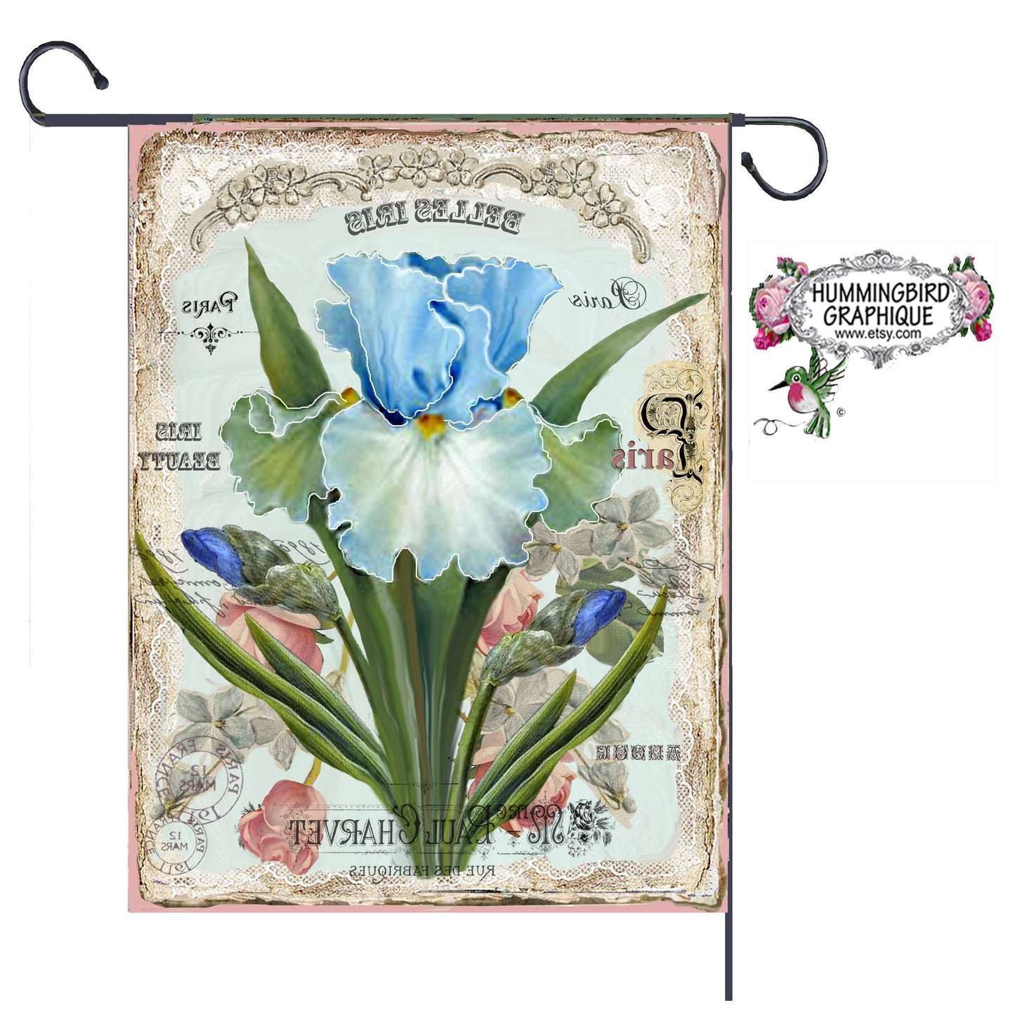 #301 IRIS BLEU ENCHANTANT - BELLE IMAGE SHABBY