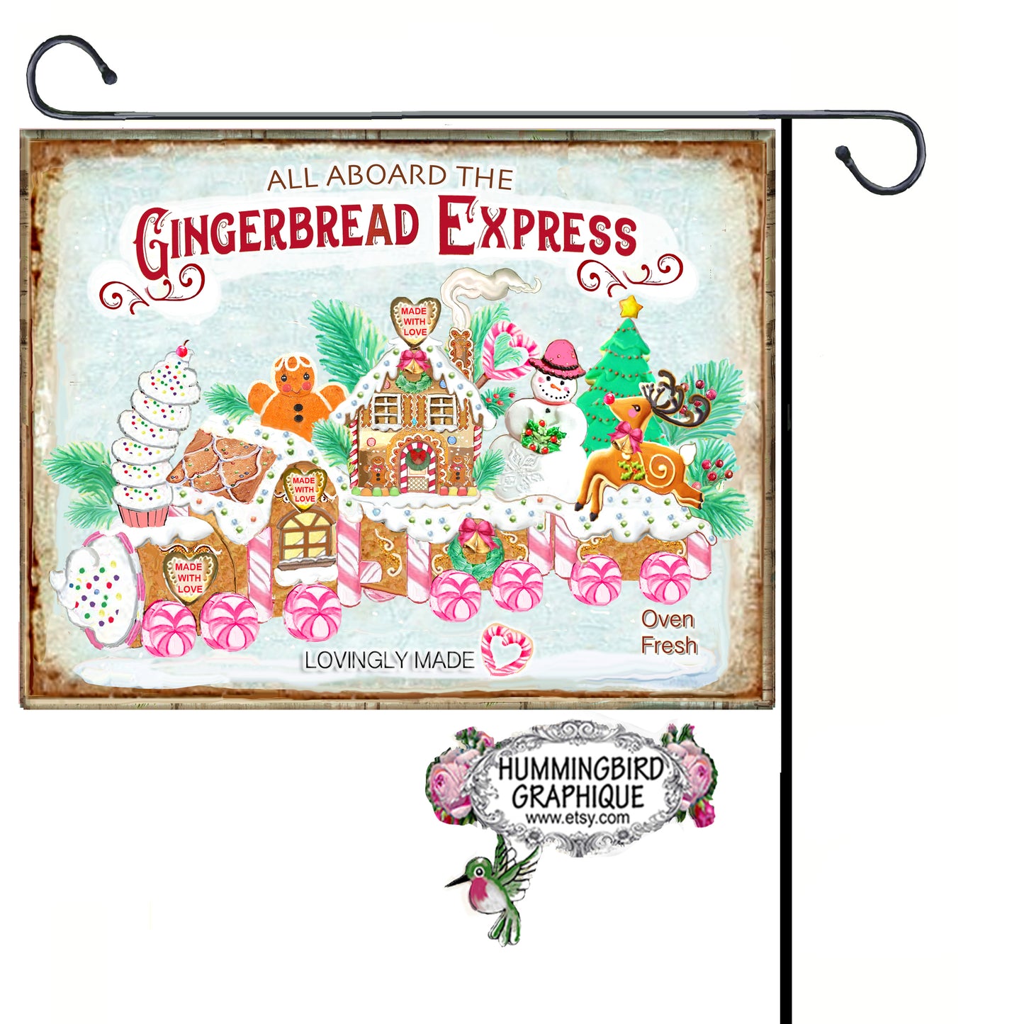 #1149 TOUS À BORD DU TRAIN GINGERBREAD EXPRESS - NOËL