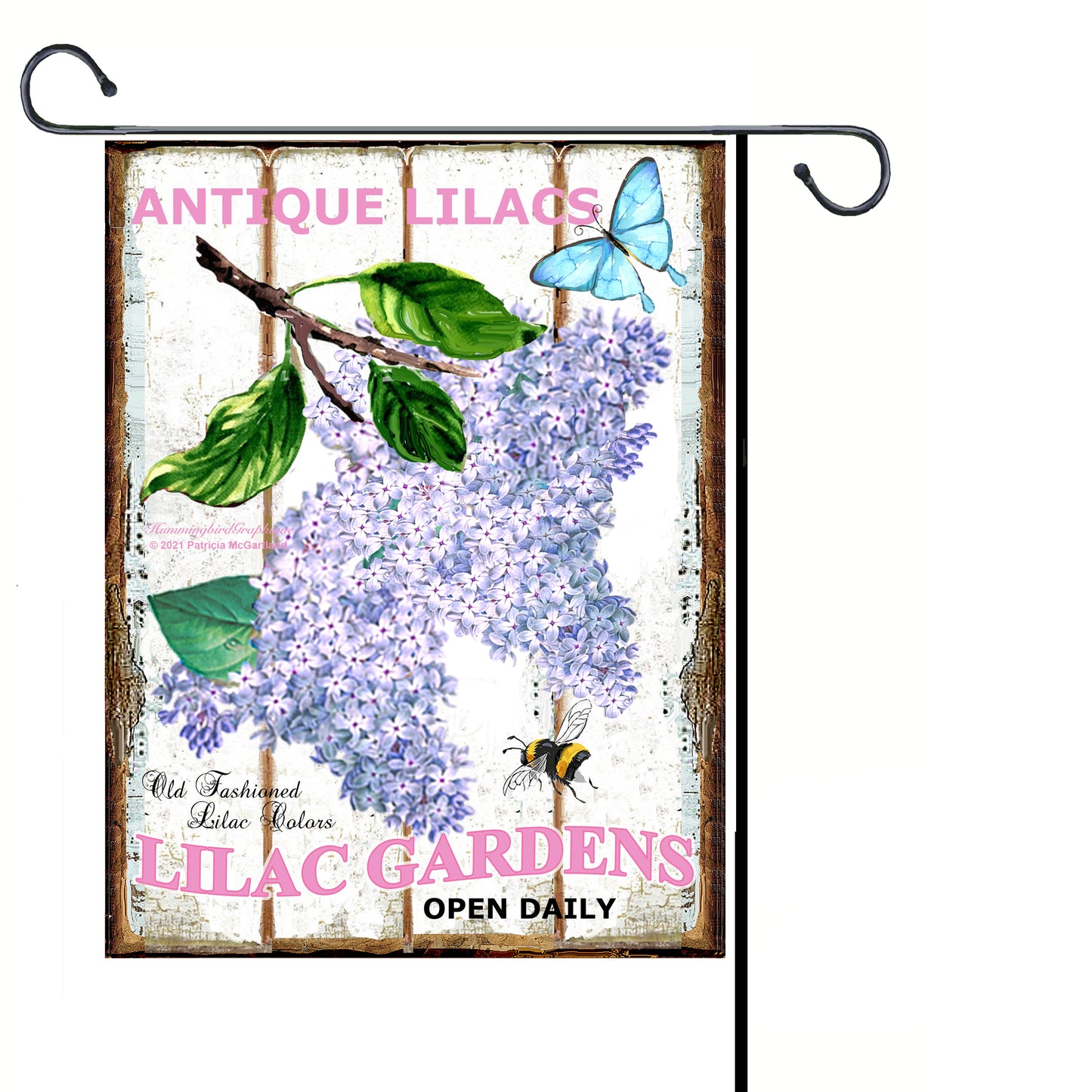 #1022 ANTIQUE LILAC GARDENS- COUNTRY IMAGE