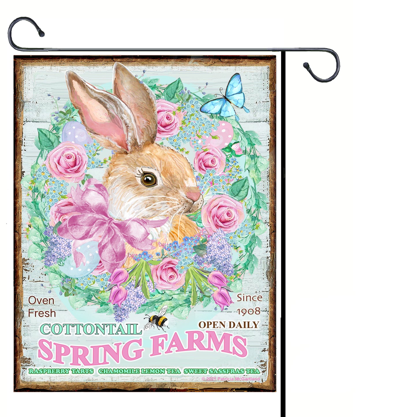 #1065 COTTONTAIL SPRING FARMS SIGN - BUNNIES