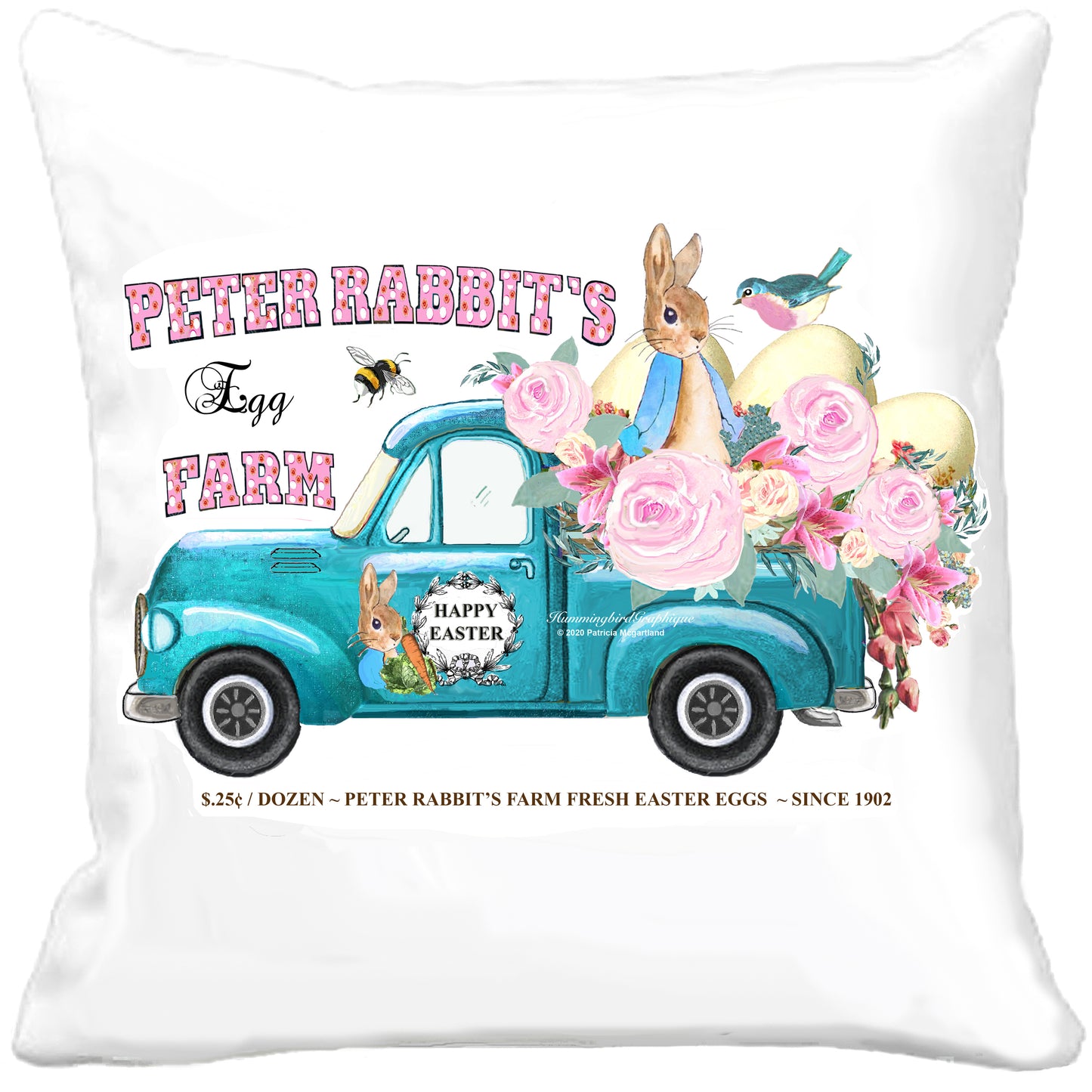 #595 CHARMING PETER RABBITS EGG FARM- BUNNIES