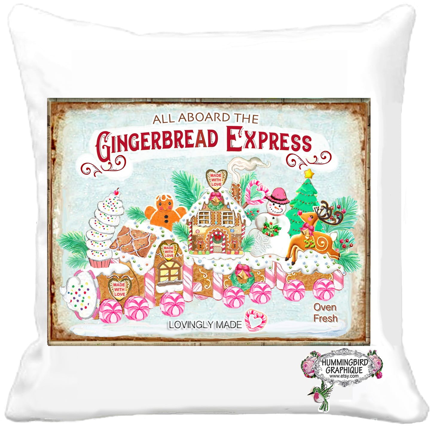 #1149 TOUS À BORD DU TRAIN GINGERBREAD EXPRESS - NOËL