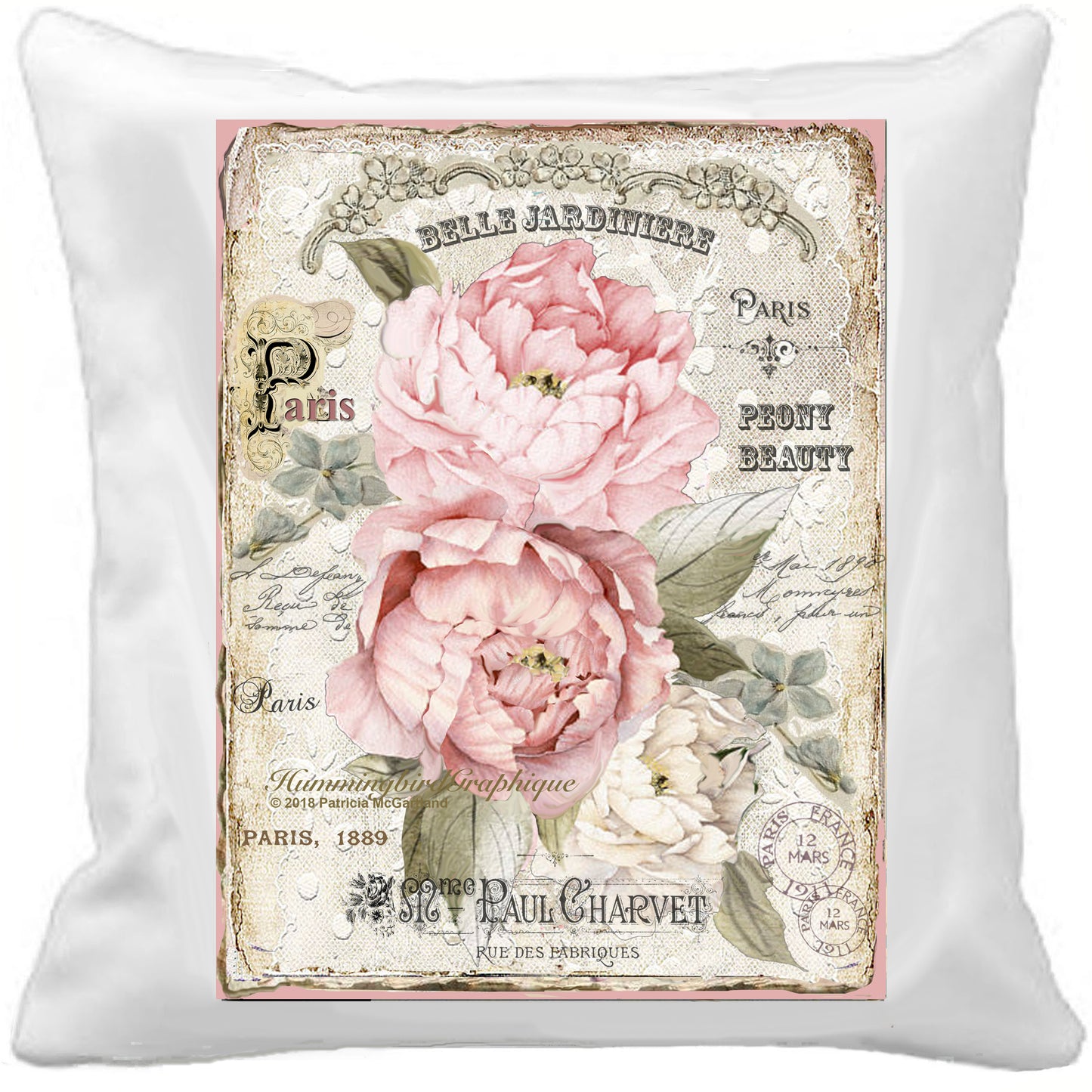 #297 ENCHANTED PEONY BEAUTY - BEAUTIFUL SHABBY IMAGE