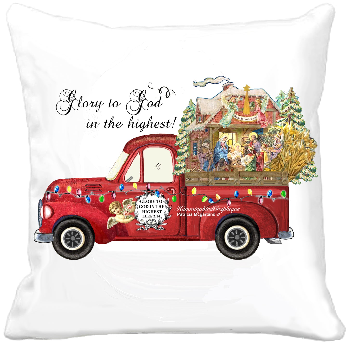 #566 GLORY TO GOD IN THE HIGHEST NATIVITY TRUCK - CHRISTMAS