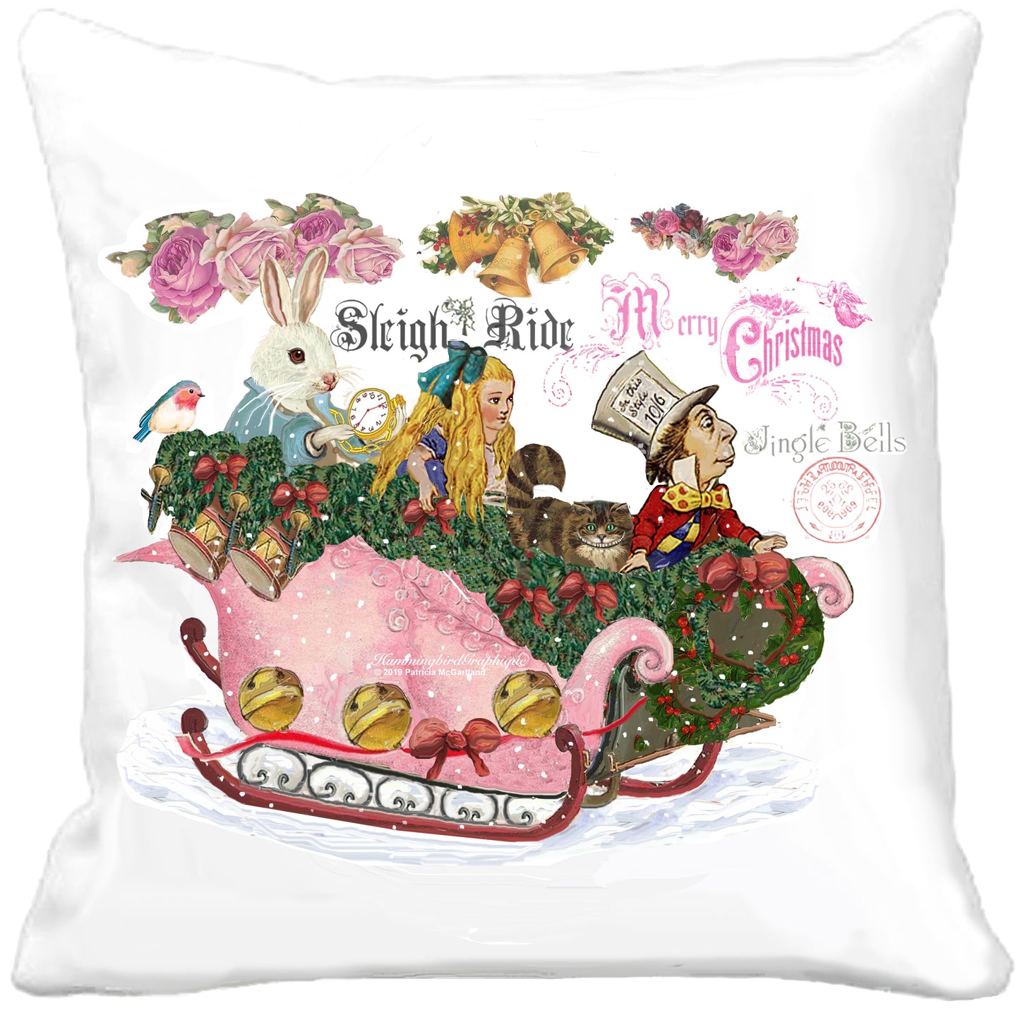 #569 ALICE IN WONDERLAND SLEIGH RIDE WITH MAD HADDER AND WHITE RABBIT - ALICE IN WONDERLAND