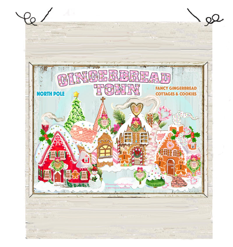 #1062 PRECIOUS GINGERBREAD TOWN FANCY GINGERBREAD COOKIES - CHRISTMAS