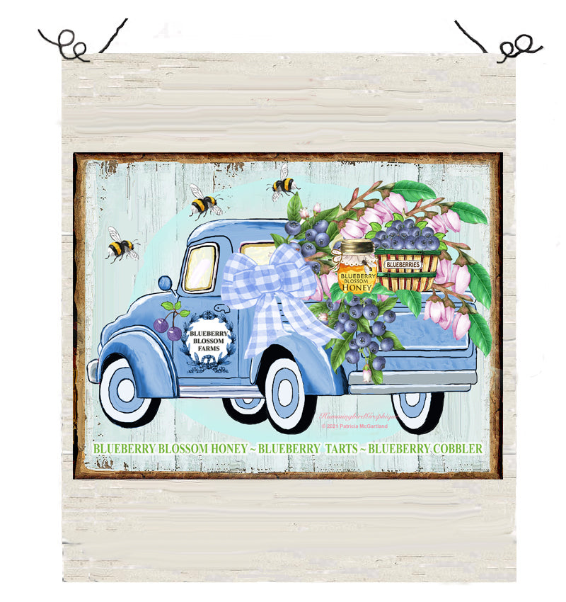 #1017 COUNTRY BLUEBERRY BLOSSOM HONEY TRUCK  - COUNTRY IMAGE