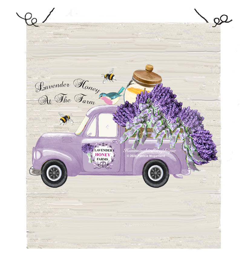 #624 LAVENDER HONEY AT THE FARM- COUNTRY IMAGE