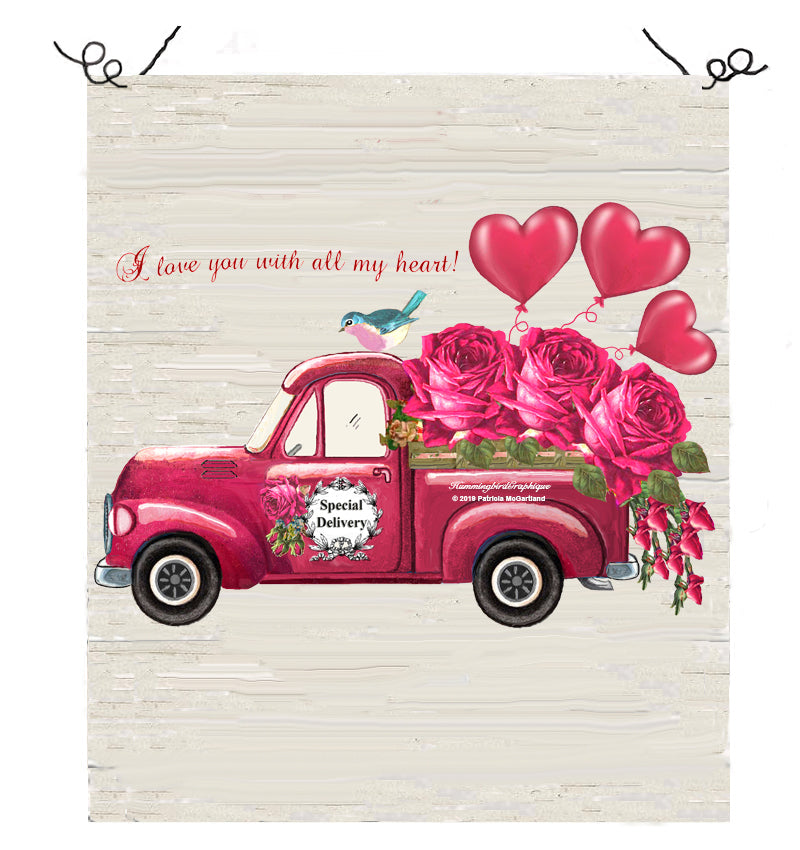 #574 I JUST LOVE YOU WITH ALL MY HEART TRUCK - COUNTRY IMAGE